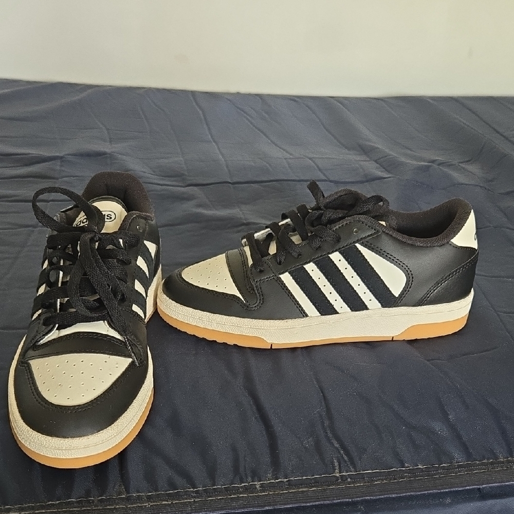 adidas Black and White Casual Low-Top Sneakers
